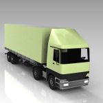 Semi with trailer / articulated lorry