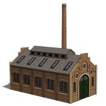 19th century engine shed, for set visuals. 3ds and...