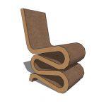 Wiggle Side Chair, from 'Easy Edges' collection, d...