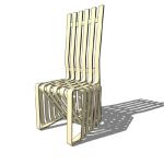 High Sticking High Back Chair, designed by Frank G...
