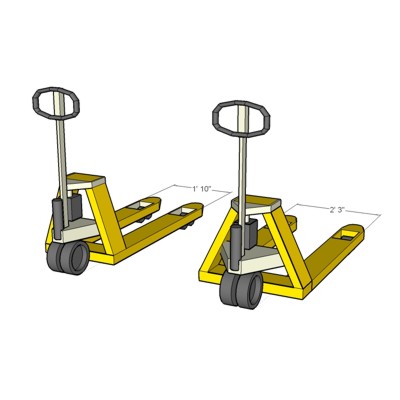 Manually Operated Pallet Jack. Warehouse Equipment.... 