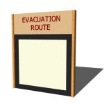 Evacuation Route Sign. Place your floor layout in ...