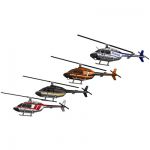 Bell 206, in four configurations.
