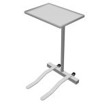 Stainless steel Instrument stand for a hospital.