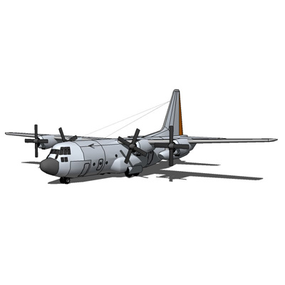 The Lockheed C-130 Hercules is a four-engine turbo.... 