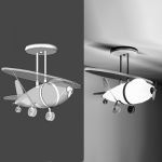 This playful airplane light will brighten up any s...