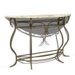 Wrought iron console table. Matches the wrought ir...