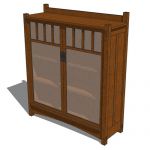 This Craftsman bookcase is typical of the style wi...