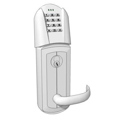 Electronic Lock by Yale for keyless entry. Automat.... 