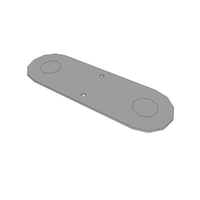 Aluminium baseplate from Series 29 by Supertrusse. 