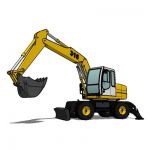 Excavator based on the Liebherr A316 Litronic.