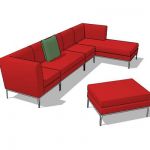 Modular sofa set include chaise lounge and oversiz...