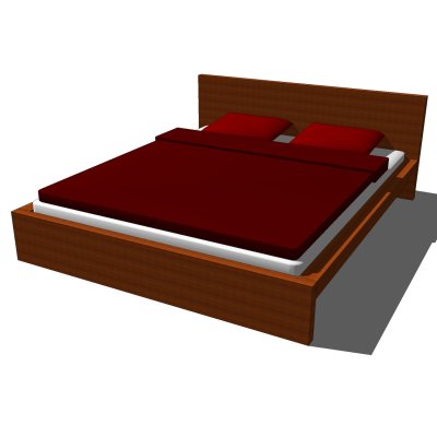 Ikea Malm Bed 3d Model Formfonts, What Size Is The Ikea Malm Bed