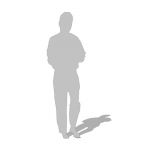 2d cut-out figure of a man - note: outline and fil...