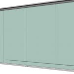Glass Wall Partition System. Available in 2 widths...
