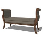 Empire bench by Baker Furniture.