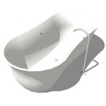 Bathtub in white Exmar. Its characteristic, perfec...