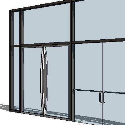 curtain wall door revit family free download