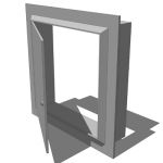 Nystrom Access Door NT1212 with layers set for ope...