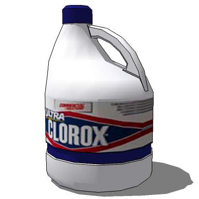 Clorox bleach bottle and
tide laundry bottle. 