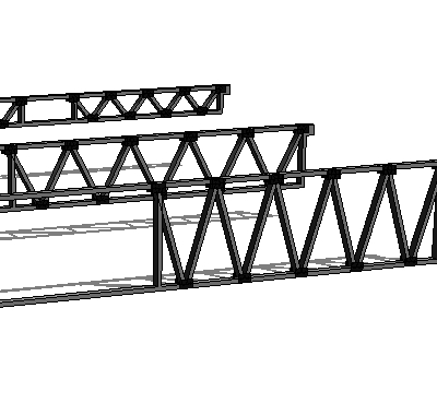 Wood and steel trusses. Good for open truss aplica.... 