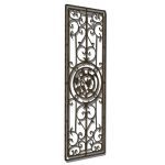 Villa Cristina wall grille in forged iron.