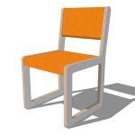 Chair Upolstered with poly-urethane foam over soli...