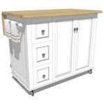 Mobile kitchen cabinets
