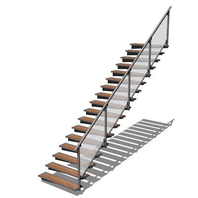 Wallmounted Stairs 3d Model Formfonts 3d Models Textures