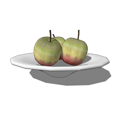 A bowl of apples for scene filling. 