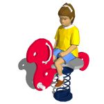 Model based on the Kompan Hen spring toy.  Designe...