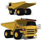 The Caterpillar 775 is an ultra class mining truck...