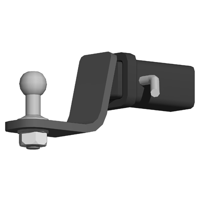 A trailer hitch or coupler is used to secure the t.... 