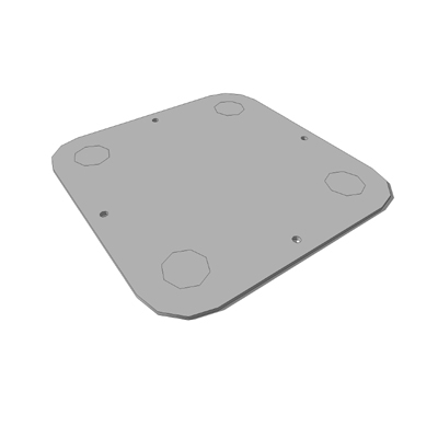 Aluminium quadrilateral baseplate from Series 29 b.... 