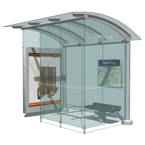 Transit shelters based on Astral Media´s str.... 