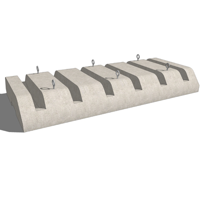 Model based on a precast concrete bike rack from A.... 
