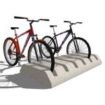 Model based on a precast concrete bike rack from A...