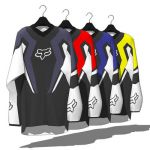 Fox Motocross jerseys. Intended for shop display, ...