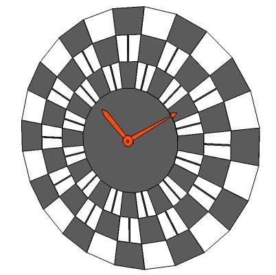 Segment clock. 