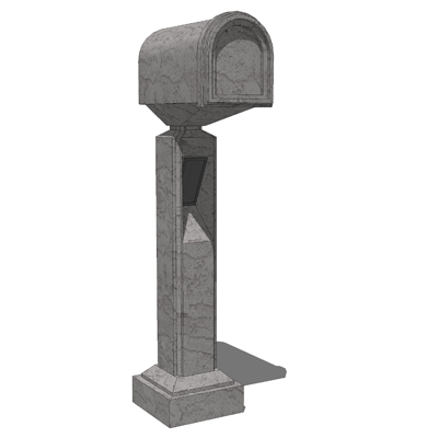 Model based on a precast mailbox with built-in lig.... 