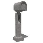 Model based on a precast mailbox with built-in lig...