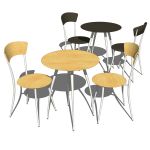 Adesso cafe table and chairs sets. Available in wo...