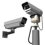 Two Surveillance Cameras.