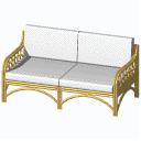 Archicad 11 Object Library, Bamboo Couch