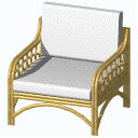 Archicad 11 Object Library, Bamboo Seat