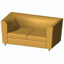 Archicad 11 Object Library, Design Sofa 03. 
