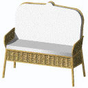 Archicad 11 Object Library, Wicker Couch