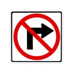 US No Right Turn; code R3-1