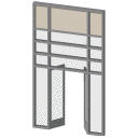 Archicad Library 11 object parts, Doors, Curatin W.... 