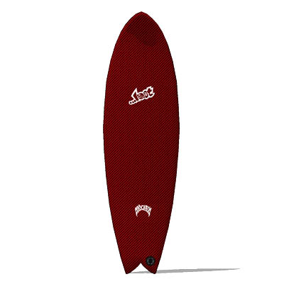 A selection of Lost surfboards in metallic twill f.... 